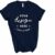 Navy Bella Canvas 3005 V-Neck Mockup