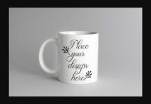 Neutral White Mug Coffee Cup Mockup Poster 1