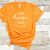 Orange Bella Canvas 3001 T Shirt Mockup