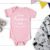 Pink Bella Canvas 100B Baby Romper Mock