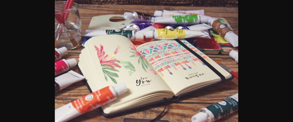 Pocket Notebook Acrylic Paint Tubs Poster 2