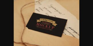 Realistic Mock-ups on Vintage Background Poster 1