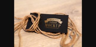 Realistic Mock-ups on Vintage Background Poster 1