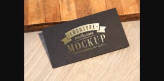 Realistic Mock-ups on Vintage Background Poster 1