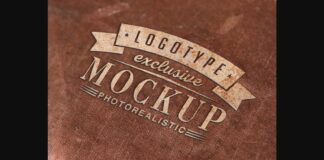 Realistic Mock-ups on Vintage Background Poster 1