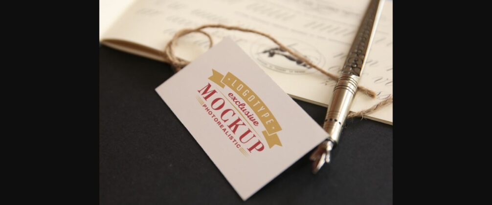 Realistic Mock-ups on Vintage Background Poster 1