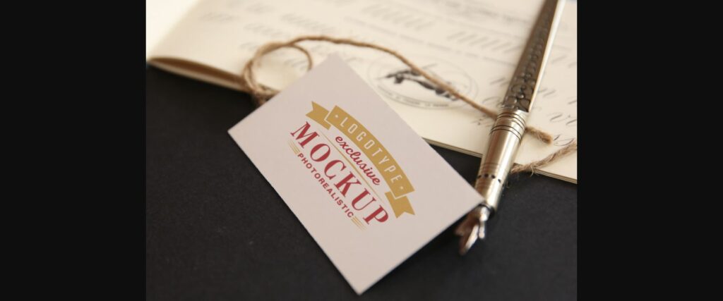 Realistic Mock-ups on Vintage Background Poster 1