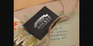 Realistic Mock-ups on Vintage Background Poster 1