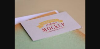 Realistic Mock-ups on Vintage Background Poster 1