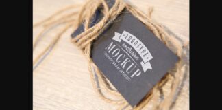 Realistic Mock-ups on Vintage Background Poster 1