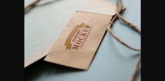 Realistic Mock-ups on Vintage Background Poster 1