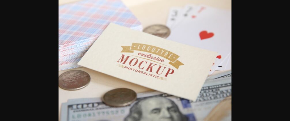 Realistic Mock-ups on Vintage Background Poster 1