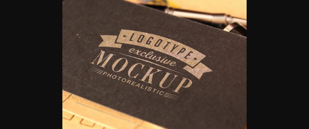 Realistic Mock-ups on Vintage Background Poster 1