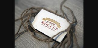 Realistic Mock-ups on Vintage Background Poster 1