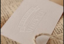 Realistic Mock-ups on Vintage Background Poster 1