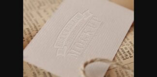 Realistic Mock-ups on Vintage Background Poster 1