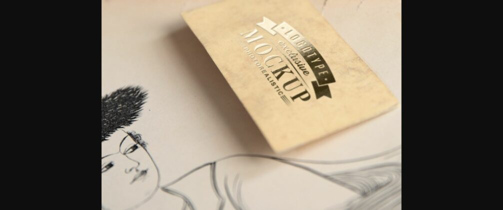 Realistic Mock-ups on Vintage Background Poster 1