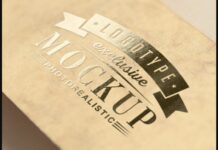 Realistic Mock-ups on Vintage Background Poster 1
