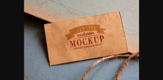 Realistic Mock-ups on Vintage Background Poster 1