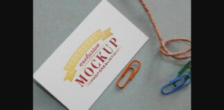 Realistic Mock-ups on Vintage Background Poster 1