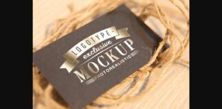 Realistic Mock-ups on Vintage Background Poster 1