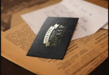 Realistic Mock-ups on Vintage Background Poster 1
