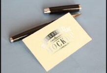 Realistic Mock-ups on Vintage Background Poster 1