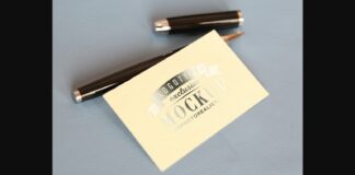 Realistic Mock-ups on Vintage Background Poster 1