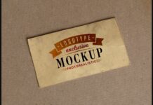 Realistic Mock-ups on Vintage Background Poster 1