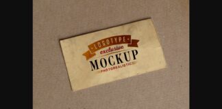 Realistic Mock-ups on Vintage Background Poster 1