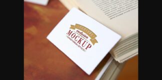 Realistic Mock-ups on Vintage Background Poster 1