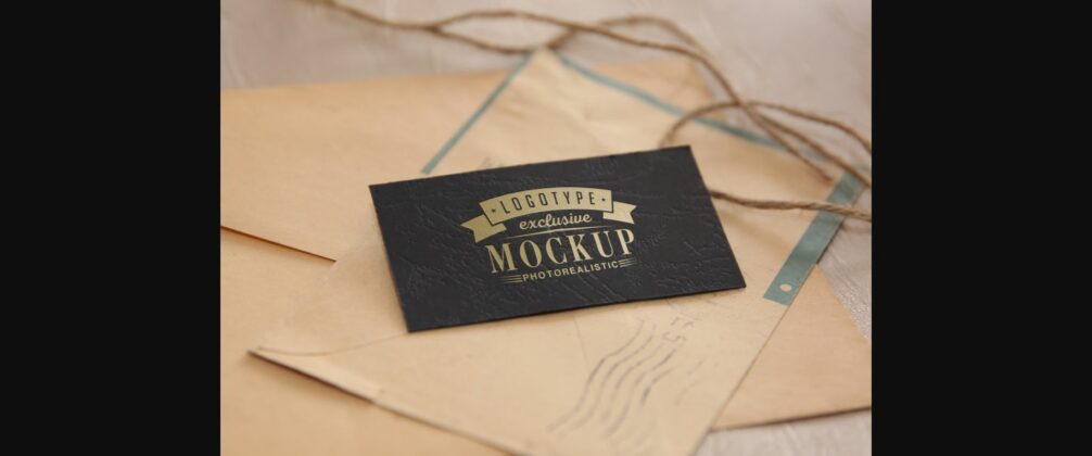 Realistic Mock-ups on Vintage Background Poster 1