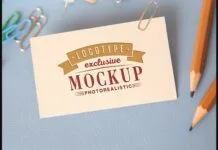 Realistic Mock-ups on Vintage Background Realistic Mock-ups on Vintage Background Poster 1