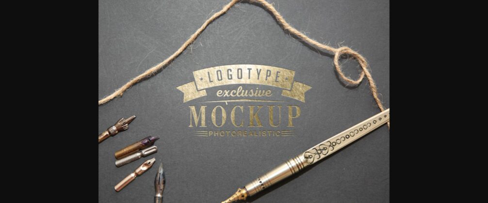 Realistic Mock-ups on Vintage Background Poster 1