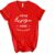 Red Bella Canvas 3005 V Neck Mockup