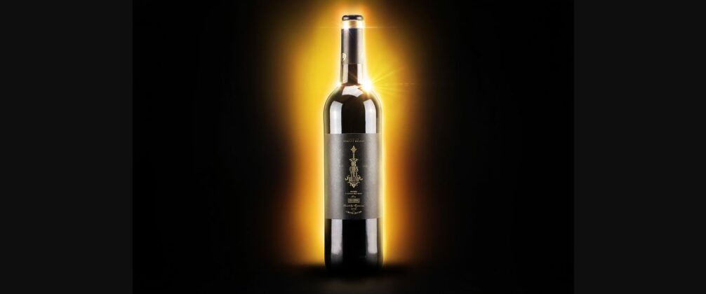Red Wine Bottle Mockup Poster 2