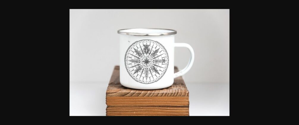 Rustic Metal Tin Enamel Camping Mug Mockup Poster 4