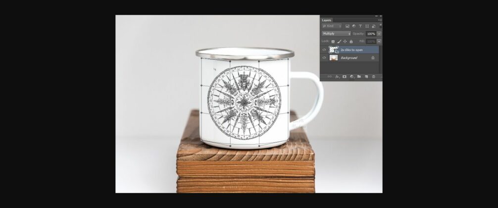 Rustic Metal Tin Enamel Camping Mug Mockup Poster 5
