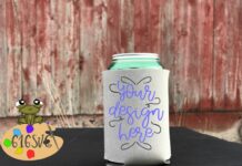 Sandstone Can Cooler Mockup Poster 1