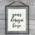 Single Floating Frame in White