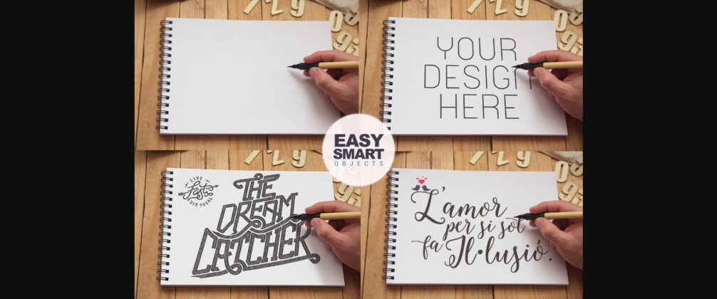 Sketchbook Drawing Mockup Poster 2