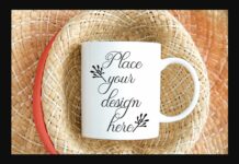 Spring Summer Boho Coffee Mug Mock Up Poster 1