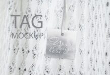 Square Tag Mockup Thank You Tag Poster 1