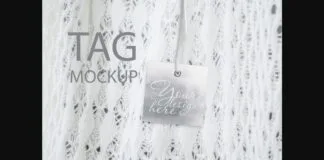 Square Tag Mockup Thank You Tag Poster 1
