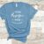 Steel Blue Bella Canvas 3001 Tee Mockup