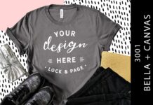 Storm Bella Canvas 3001 T-Shirt Mockup Poster 1