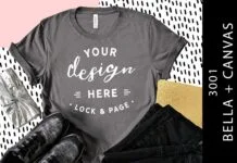 Storm Bella Canvas 3001 T-Shirt Mockup Storm Bella Canvas 3001 T-Shirt Mockup Poster 1