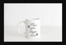 Sublimation White Coffee Mug Mock Up Poster 1