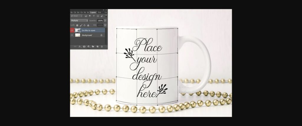 Sublimation Coffee Mug Gold Mockup Poster 5
