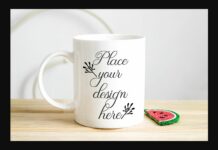 Summer Coffee Mug Mockup Cup Photo Poster 1